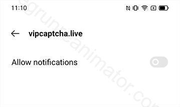 Switch off Notifications for the site
