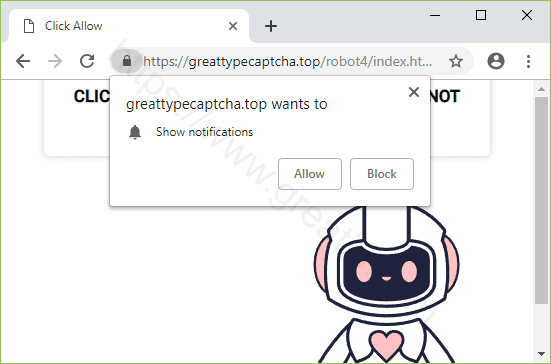 Remove the GREATTYPECAPTCHA.TOP pop-up virus