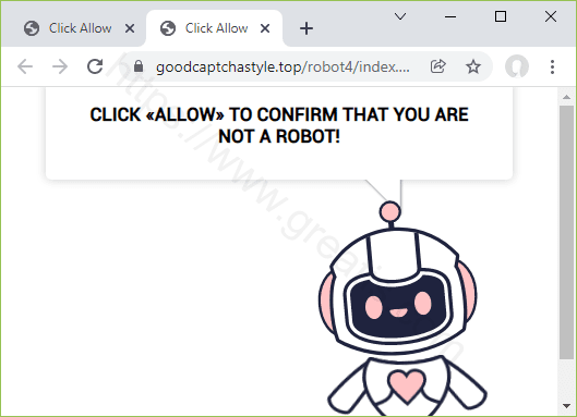 Remove the GOODCAPTCHASTYLE.TOP pop-up virus