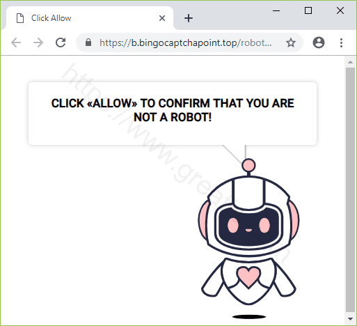 Remove the BINGOCAPTCHAPOINT.TOP pop-up virus