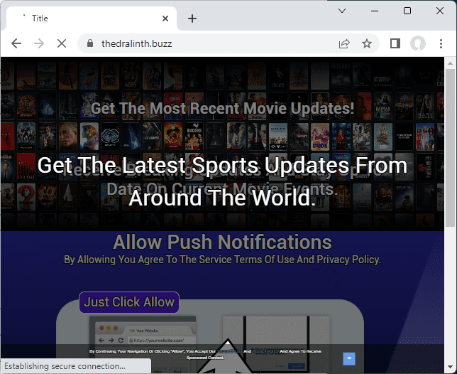 Remove the THEDRALINTH.BUZZ pop-up virus