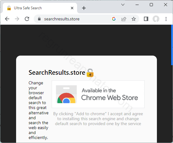 How to get rid of SEARCHRESULTS.STORE virus