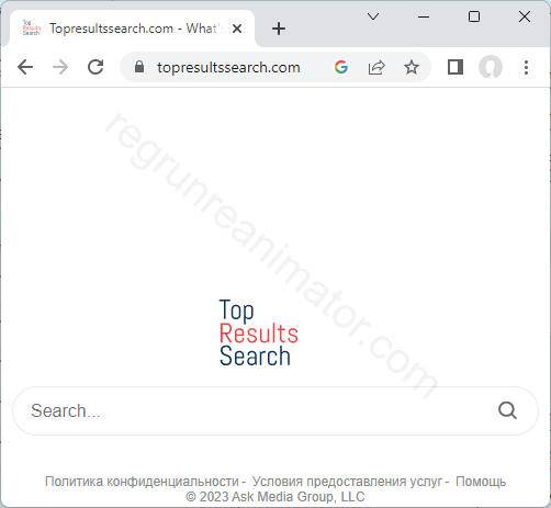 How to get rid of TOPRESULTSSEARCH.COM virus