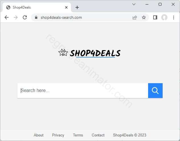 How to get rid of SHOP4DEALS-SEARCH.COM virus