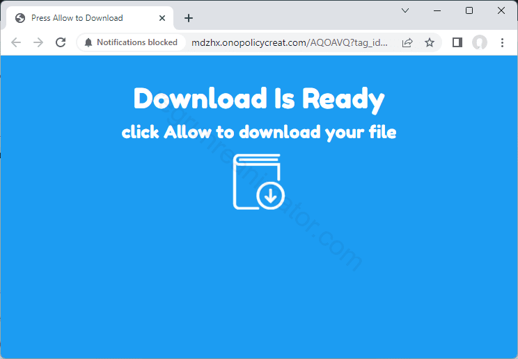 Remove the ONOPOLICYCREAT.COM pop-up virus