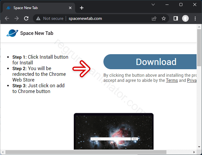 Remove the SPACENEWTAB.COM pop-up virus